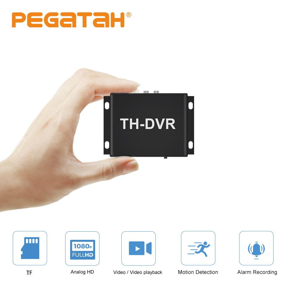 새로운 미니 1080P DVR 비디오 레코더 지원 128GB SD 카드 실시간 비디오 기록 모션 감지 알람 입/출력 VGA 보안 시스템